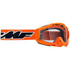 FMF POWERBOMB YOUTH GOGGLE ROCJKET ORANGE CLEAR LENS